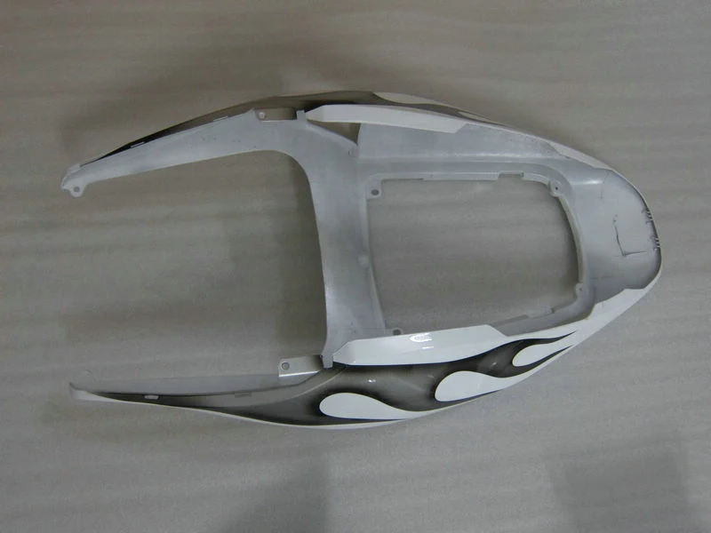 Литья под давлением мотоцикл обтекатель комплект для Honda CBR600RR 2005 2006 черный Пламя Обтекатели из белого пластика комплект CBR600 RR 05 06 XF25