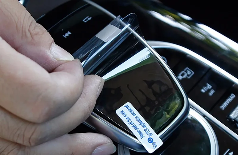Автомобильная центральная консоль почерк мышь Защитная пленка для Mercedes Benz C W205 GLC X253 E W213 класс-18 защитные наклейки