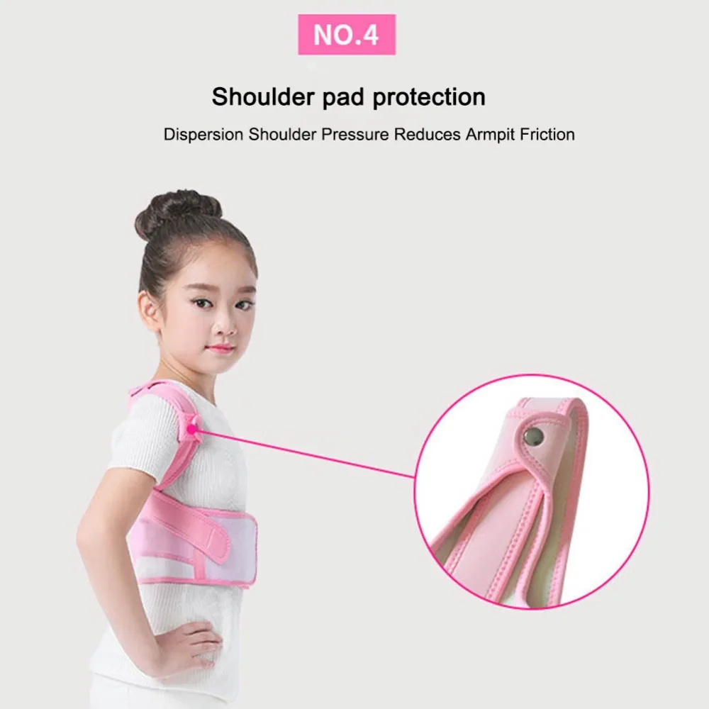 Корректор осанки, дышащий, прочный, удобный, для спины, плеч, поясницы, талии, поддерживающий коррекцию, выпрямляющий верх, для детей, JD19