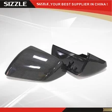 For Ford Mustang American Edition 2014 2015 Replacement Style Carbon Fiber Rear View Mirror Cover With LED Turn Light цена For Ford Mustang American Edition 2014 2015 Replacement Style Carbon Fiber Rear View Mirror Cover With LED Turn Light цены онлайн