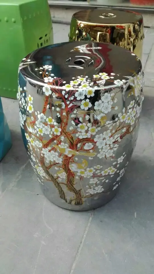 

Antique Jingdezhen porcelain Garden stool ceramic stool for dressing table chinese decorative stools