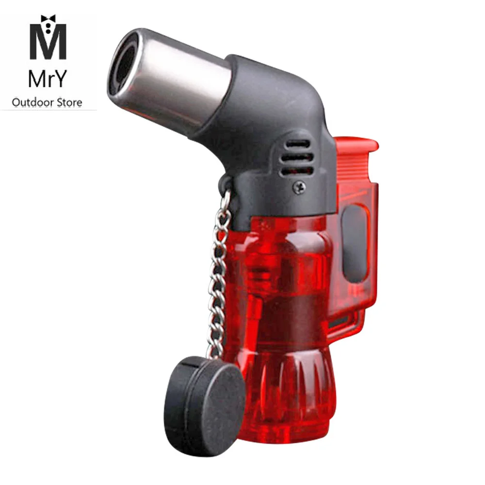 

New Cooking Lighter Mini Butane Jet Torch Cigarette Windproof Lighter Fire Ignition Burner Plastic Fire Ignition Burner NO GAS
