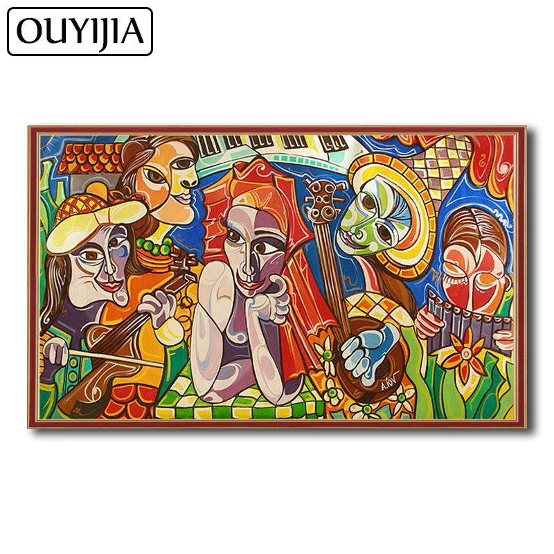 

5D DIY Picasso Abstract Character Oil Diamond Painting Rhinestone Picture Mosaic Embroidery Home Decoration Gift