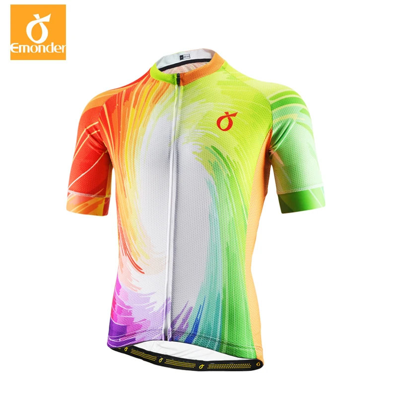 

EMONDER 2019 Men Cycling Jersey Tour France MTB Road Bike Jersey Breathable Downhill Bicycle Clothing Racing Shirt Ropa Ciclismo