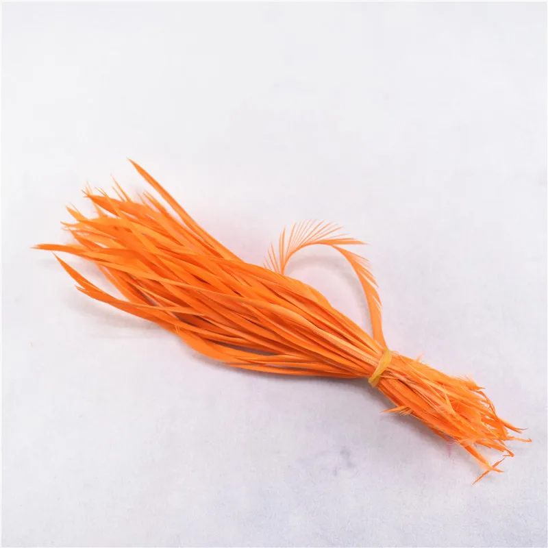 Wholesale20-100pcs/лот тонкие мягкие перья индейки Марабу Промытые гусиные пушистые перья для украшения свадьбы - Цвет: Orange