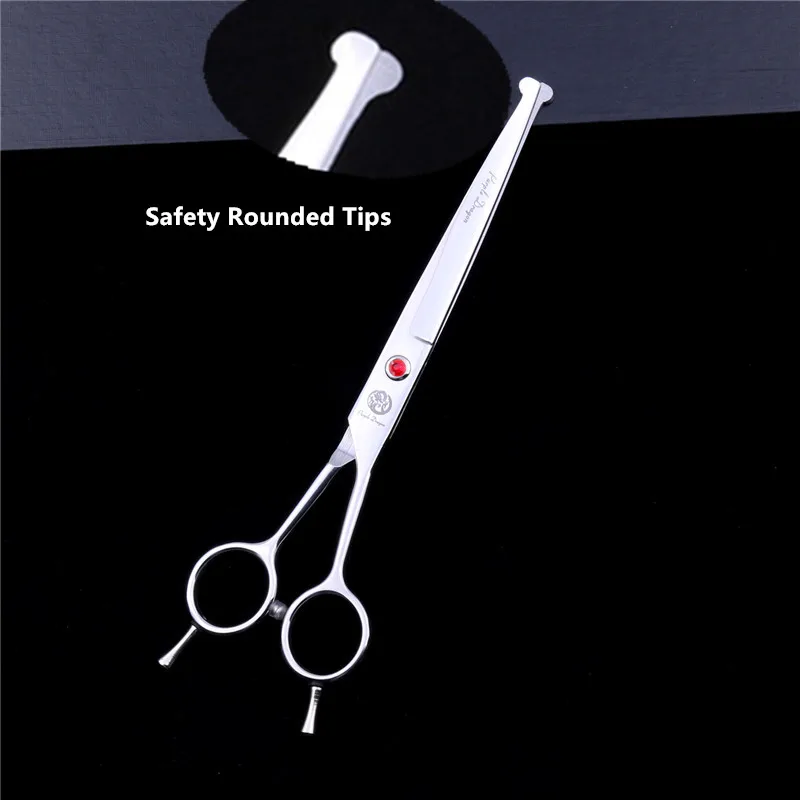 7" Safety Rounded Tips Micro serrated Smaller Scissor for Face Ear Nose