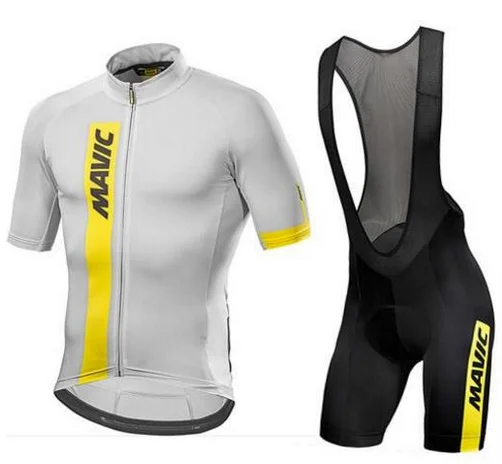 

2018 Pro Team Men's Short Sleeve Cycling Jersey Sets Summer Cycling Bib Shorts 3 Colors Breathable Quick-Dry MTB Clothing