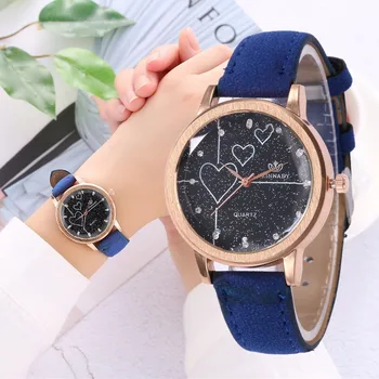 

Ladies Watch Casual Fashion Quartz Watch Starry Sky Multicolor Leather Wristwatch Simple Designer Women Clock relogio feminino