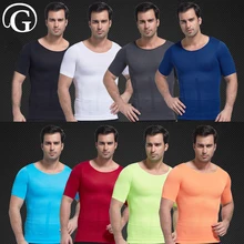 Homens Emagrecimento Abdômen PRAYGER controle Regatas Tanque Masculino Top Compressão Corpo Shaper Cueca Colete Shapewear