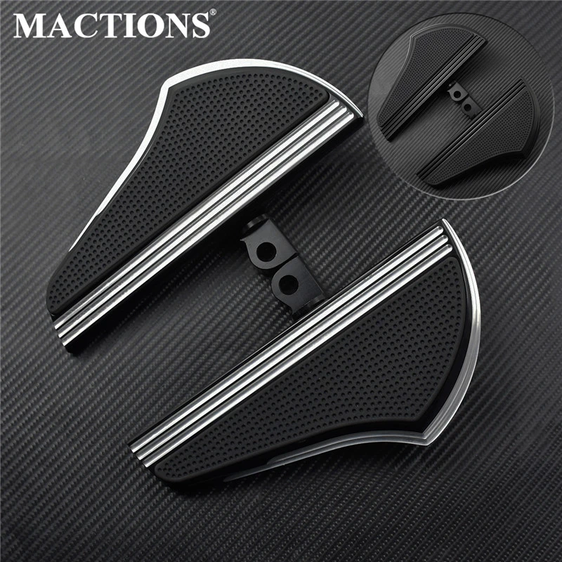 Passageiro da Motocicleta Pegs para Harley Defiance Piso Estribos Preto Masculino Montar pé Touring Dyna Sportster xl Modelos Cnc