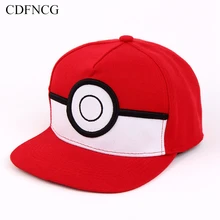 CDFNCG летняя поп вышивка Покемон Go мяч Snapback хип хоп кепка Хлопок Уличная бейсболка шляпа от солнца папа для мужчин и женщин