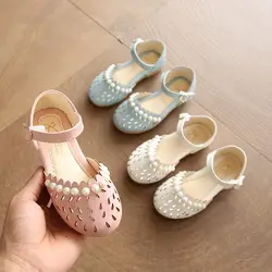 Новое поступление; Летние красивые сандалии для маленьких девочек; нескользящая обувь для маленьких детей; детская обувь с цветочным