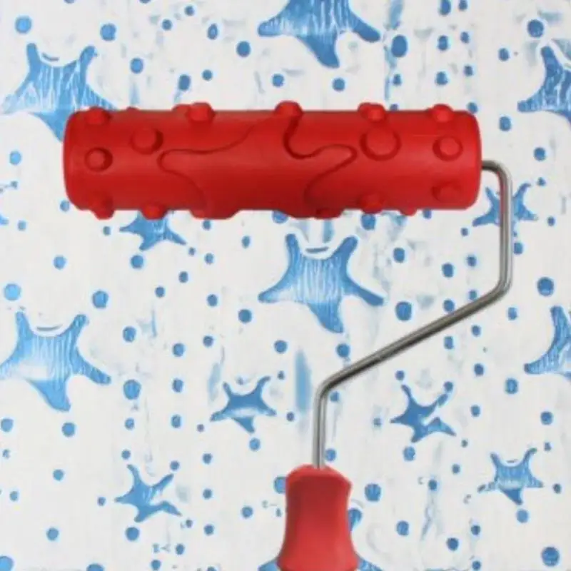 Buy Creative 7inch Grain Pattern Paint Rubber Roller