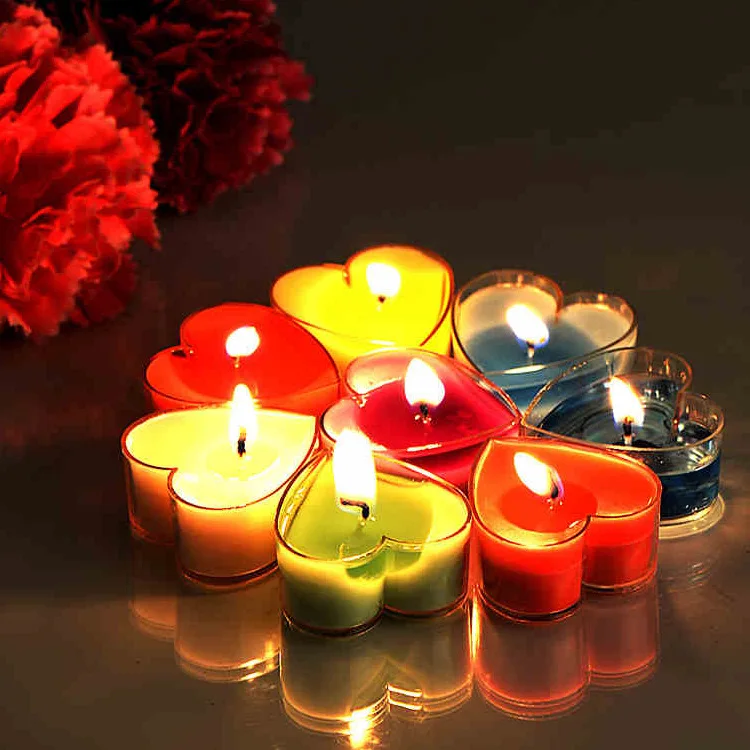 Buy Aroma Story 25pcs/lot heart shaped candles