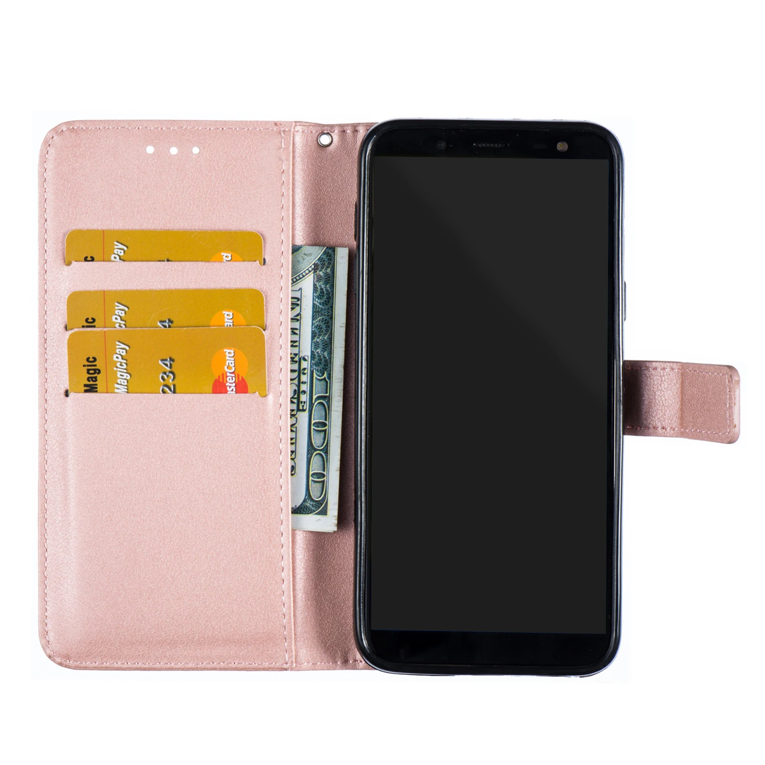 Чехлы книжки Funda для Samsung Galaxy J2 PRO 2018 чехлы SM J250F/DS Duos / J 2 Pro кожаный чехол бумажник