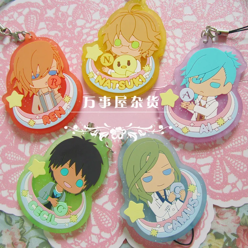 

1pcs Anime Keychain New Uta No Prince-sama Syo Kurusu Aijima Haruka Nanami Sweet Candy Keychain De Llaveros Keyring Keyring