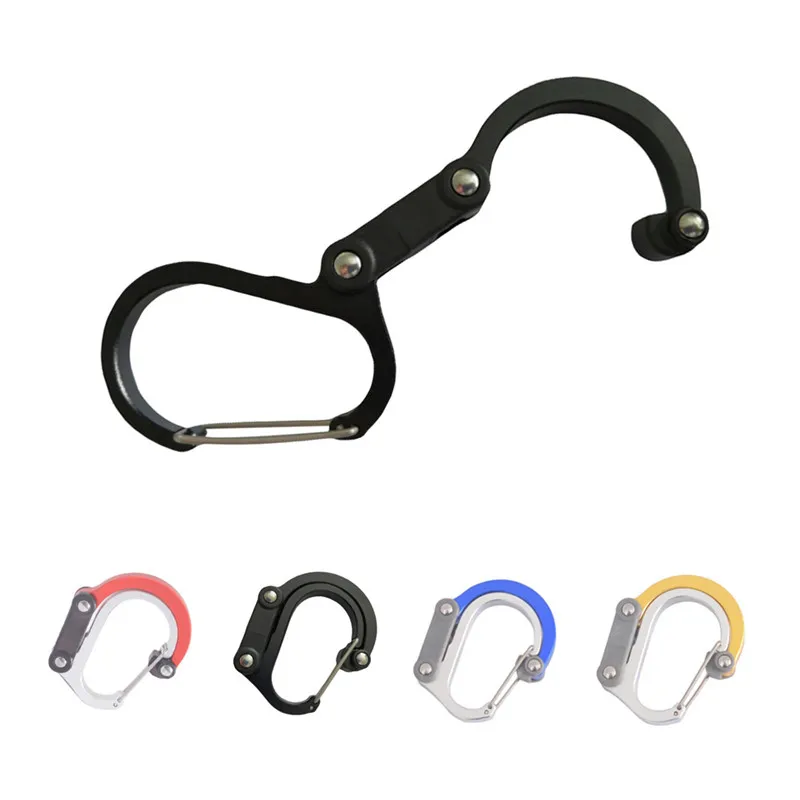 

Aluminum Alloy D-ring Rock Climbing Carabiner Screw Lock Hanging Hooks Quick Release Buckle Keychain For Outdoor Hiking Camping