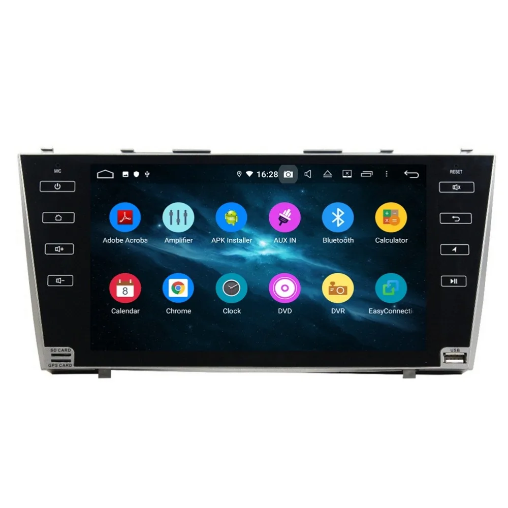 Cheap gb+32gb DSP Octa Core 2 din 9" Android 9.0 Car Radio DVD GPS for Toyota CAMRY 2007-2011 Bluetooth 4.2 WIFI USB Mirror-link 5