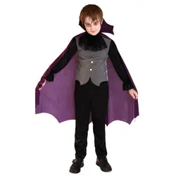 Хэллоуин Зомби костюм вампира для мальчиков, Детский карнавальный костюм вампира ролевой косплей, Детские Модные Вечерние Платья