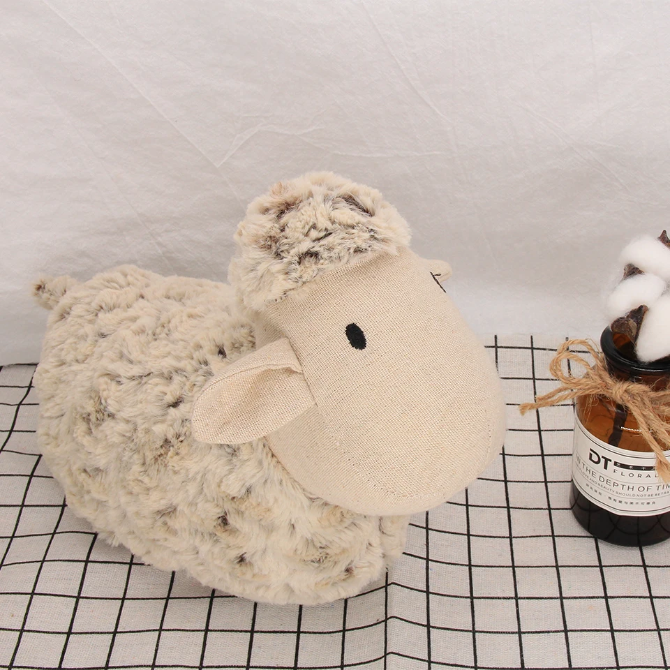 

Creative Handmade Cloth Doll Upscale Cute Sheep for Door Stop Bookends Sofa Decoration Lumaki