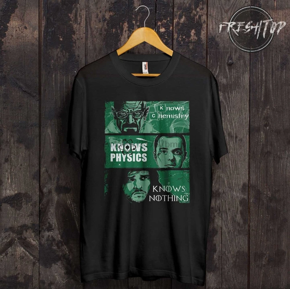 2019 Fashion Women T-shirt cute Knows Chemistry Physics Nothing T Shirt Top Bang Gift Tee | Мужская одежда