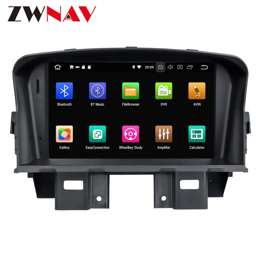 Discount Android 8.0 Car GPS Navigation auto Car DVD CD Player for Chevrolet CRUZE 2008-2011 Stereo Automedia Sat Nav Headunit multimedia 4