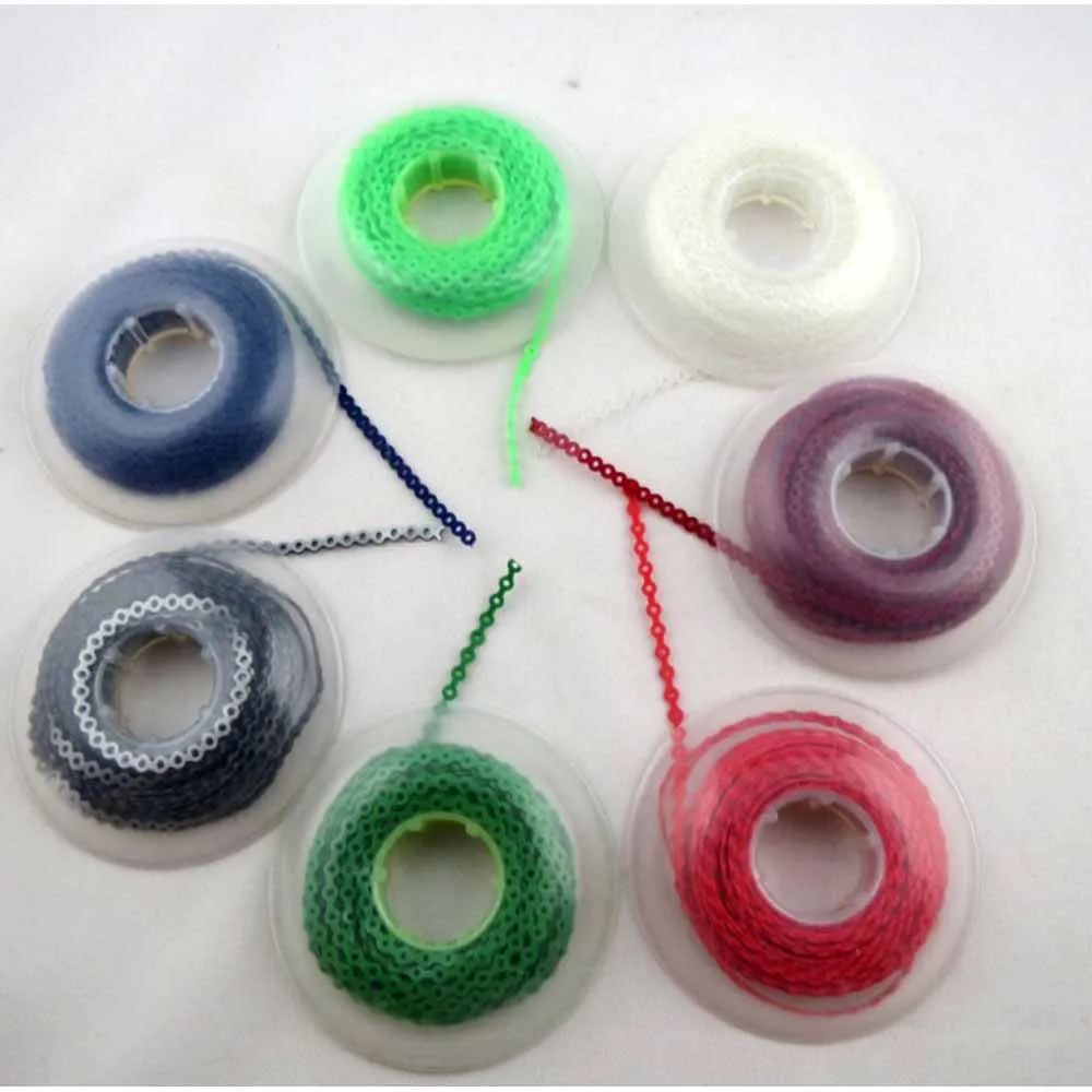 10 Pcs Dental Tool Orthodontic Elastic Clear Ultra Power Chain Rubber