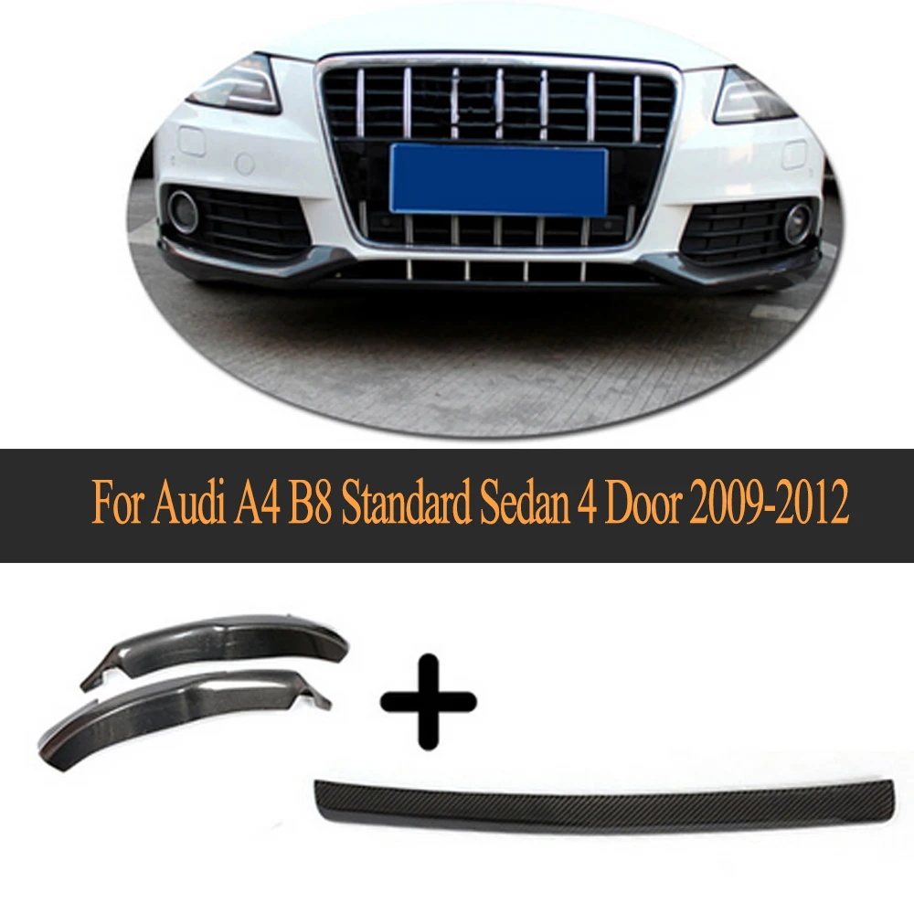 Carbon Fiber Bumper Splitter Front Bumper Lip Center And Apron Splitter