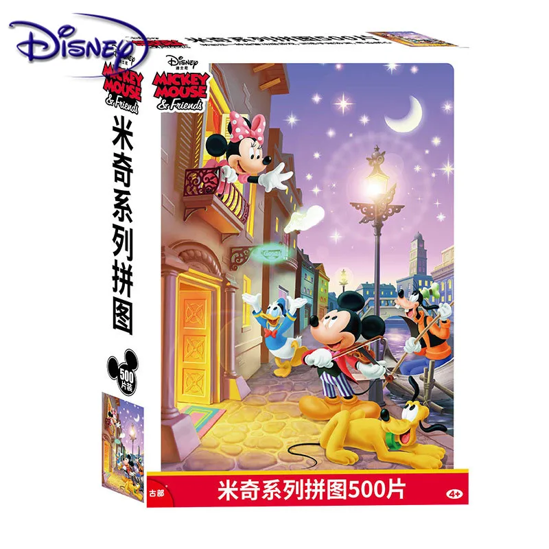 Disney игрушка Марвел пазл лед маркис Микки Человек паук 500 шт. бумажный для взрослых