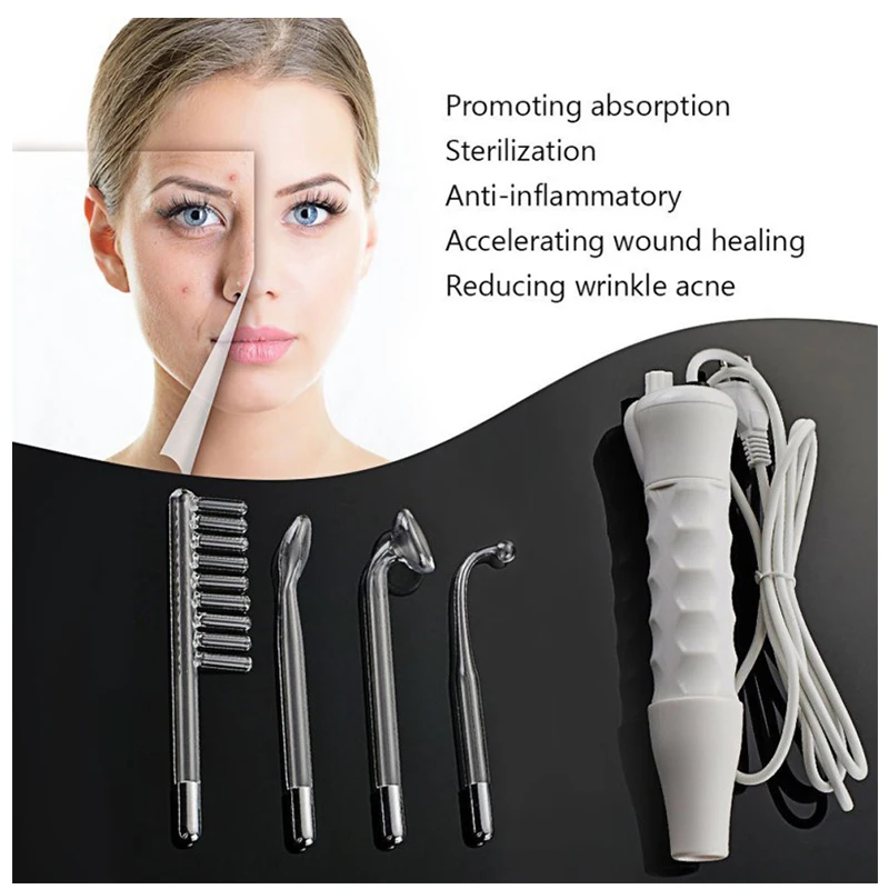 Professional High Frequency Facial Hair Spa Massage Relaxation Machine Skin Spot Remover Portable Infrared Device Care Tool-4
