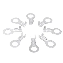 100 ピース/ロット、 6.2 ミリメートル径銅円形スプライス端子ワイヤー裸用 0.5-1.5 mm2 ワイヤー、厚さ 0.4 ミリメートル
