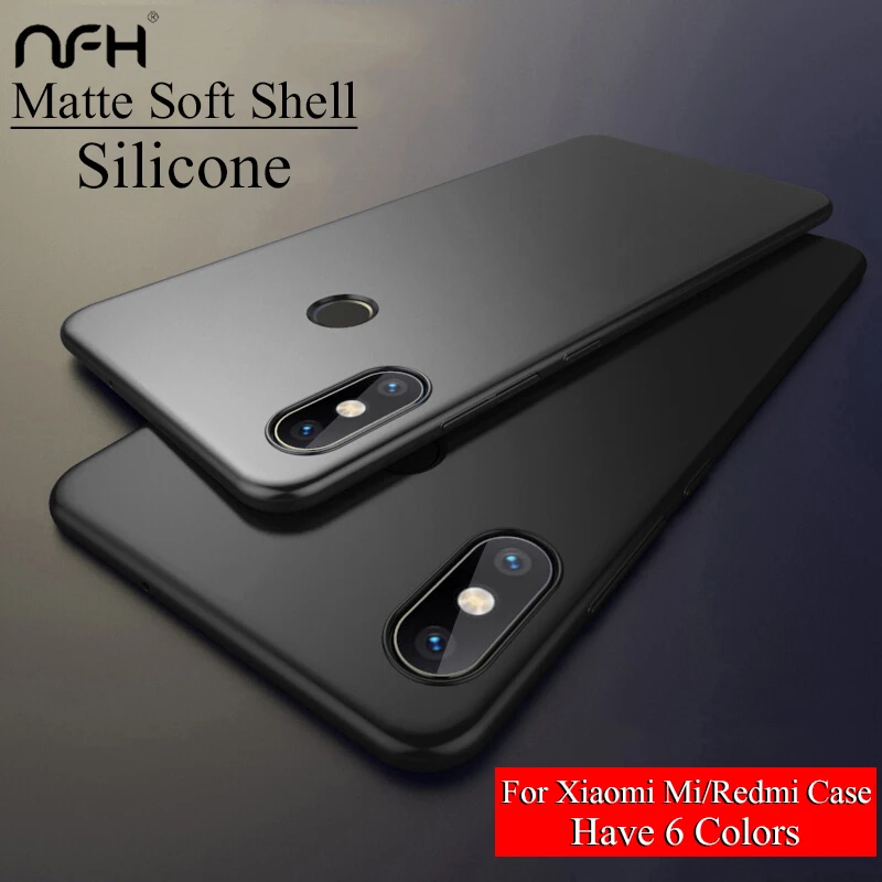 

NFH TPU Case Soft Matte Silicone Candy Cute Cover Fundas on Redmi 5 6 5A 4A 4X 6A Plus Case For Xiaomi Mi 8 8SE 6 5X A1 A2 Shell