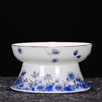 

Blue and White Porcelain Tea Strainers Office Kung Fu Tea Set Accessories Tea Drain Tieguanyin Leaves Filter Coffee Milk Filters