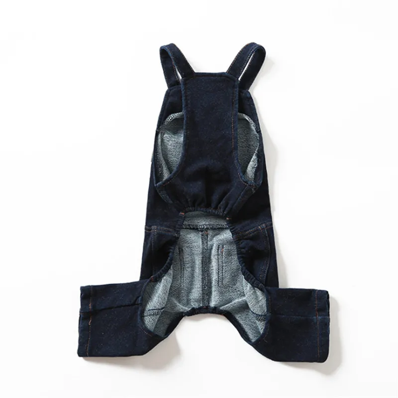 

Pure Color Pet Clothing Jean Jumpsuit Dog Jumper Onesie