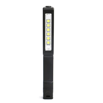 

Super Bright Light 6*SMD LED Flashlight Built-In Magnets Torch Power By 3*AAA Batteries Black Color Led Light