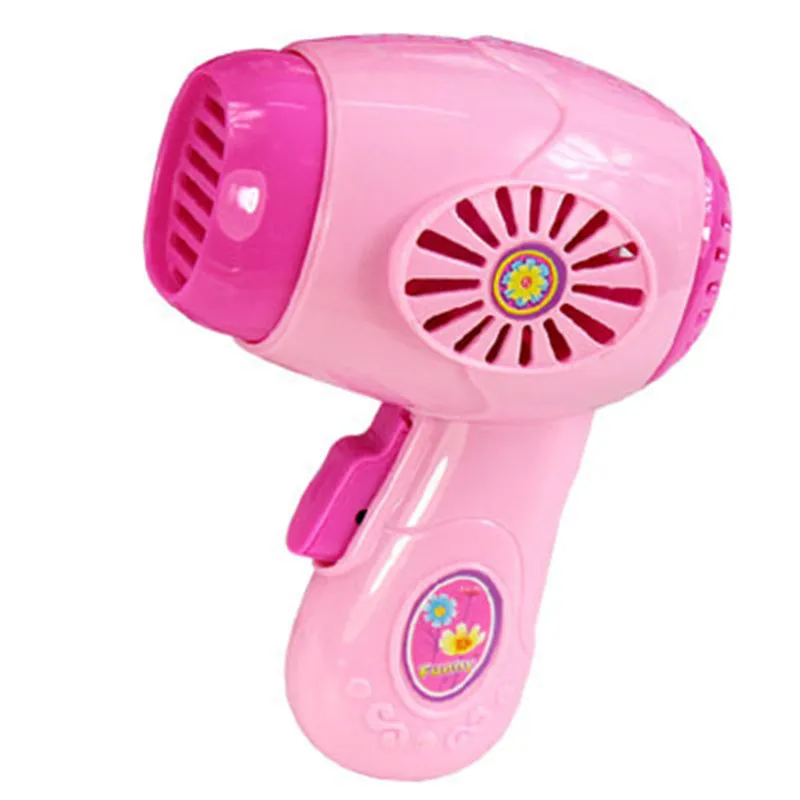 Mini Pink font b Hair b font drier home electrical appliances toy Children House Pretend Play