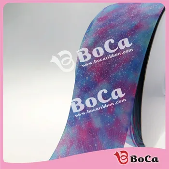 

3" full glitter with heat transfer printing grosgrain ribbon, DHL shipping free,DIY material