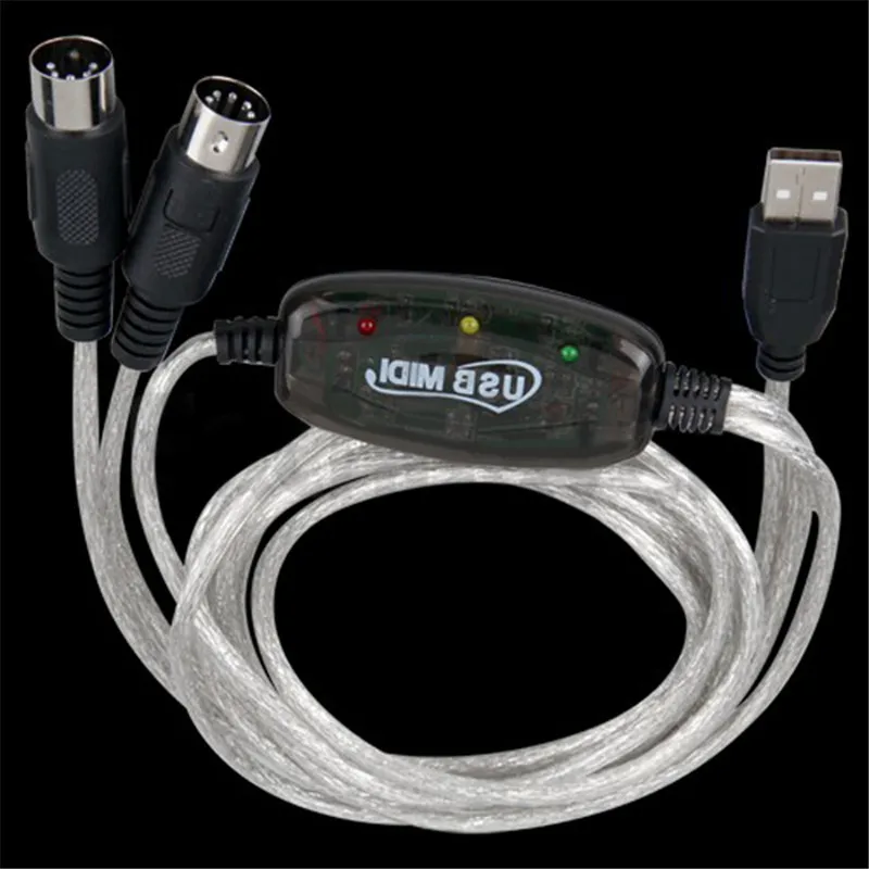 Зебра MIDI USB кабель конвертер ПК к музыкальной клавиатуре адаптер гитарные части и