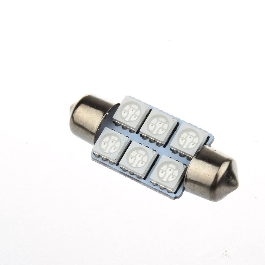 Купольная гирлянда C5W 5050 SMD 6 светодиодный светильник для салона автомобиля двери