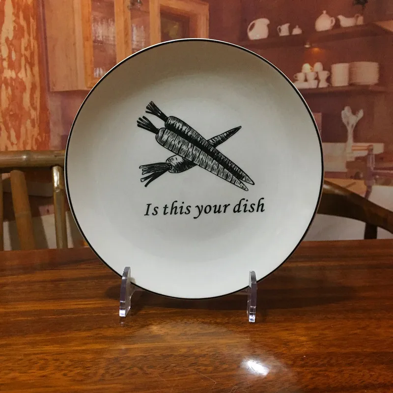 vegetable pattern dinner set (2)