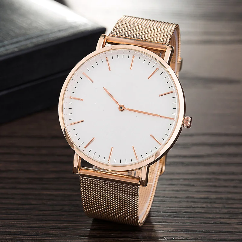 Luxury Ultra Thin Women Watch Top Brand Stainless Steel Quartz Wristwatch Lady Dress Watch