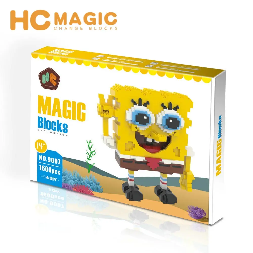 HC MAGIC 9007 алмаз губка для университета строительные блоки для детей Подарки Игрушка "сделай сам" с героями мультфильмов милые развивающие