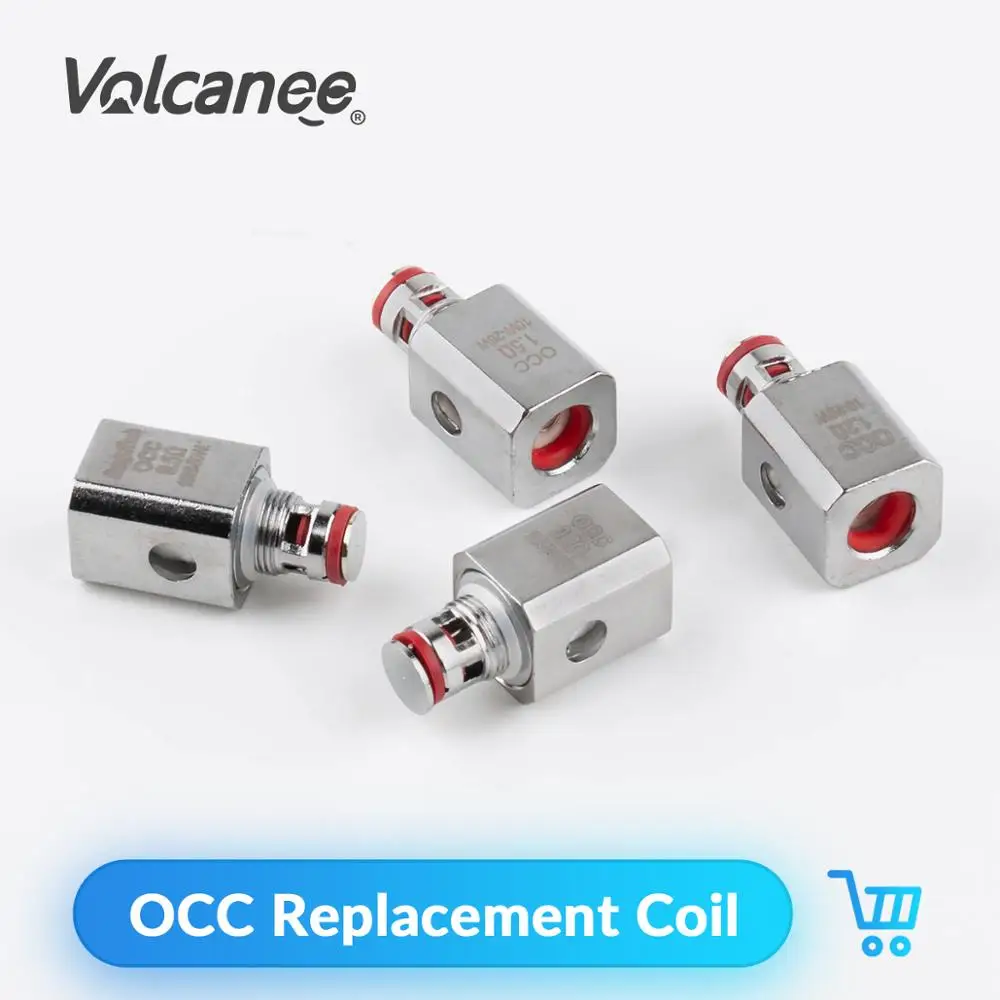 Volcanee 5 шт. OCC Замена Vape катушки 0.5ohm 1.5ohm для комплект силиконовых держателей плюс Subox танк распылитель E сигареты головы ядра