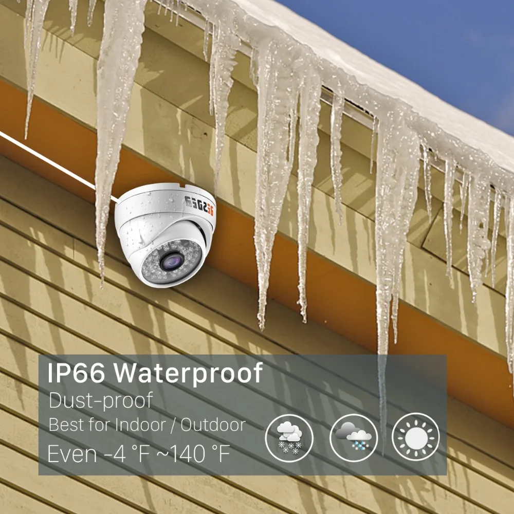 フルHD、1080P H.265 アウトドアバンダルドーム。 フルHD、1080P H.265 アウトドアバンダルドーム。 中古（非常に良い