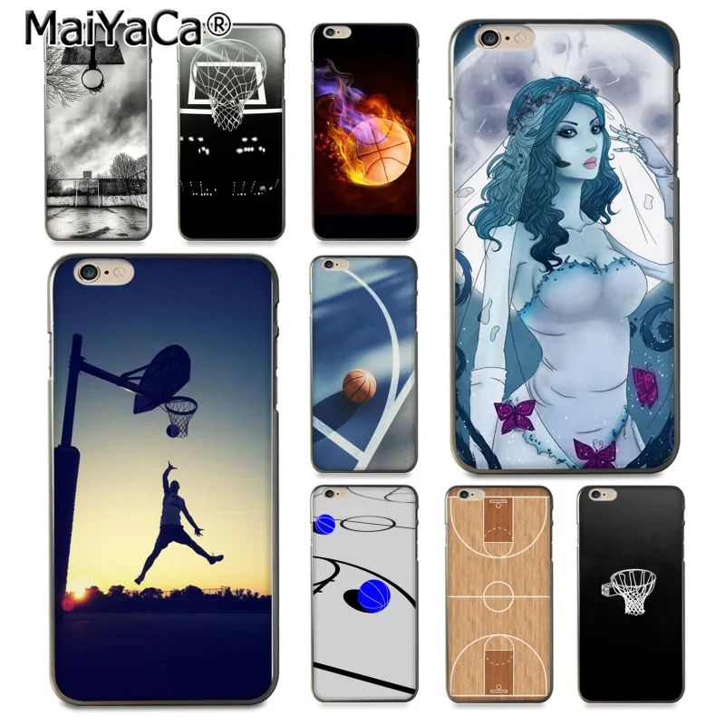 

MaiYaCa basketball court baskeball Multi Colors Luxury phone case for iPhone 8 7 6 6S Plus X XS XR XSMax 10 5 5S SE Coque Shell