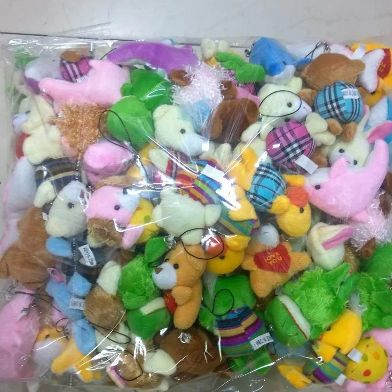 Multi-size small plush animals mixed package 1