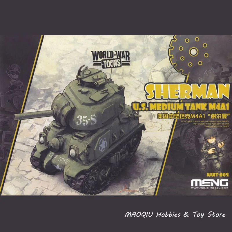 Meng Xmas Wwv-002 M4a1 Sherman Q Editon Assembly Model Christmas Special Gift for sale online 