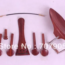 1 комплект 4/4 Скрипки части розового дерева, колышек Chinrest хвостовой хвост кишки Endpin# W6