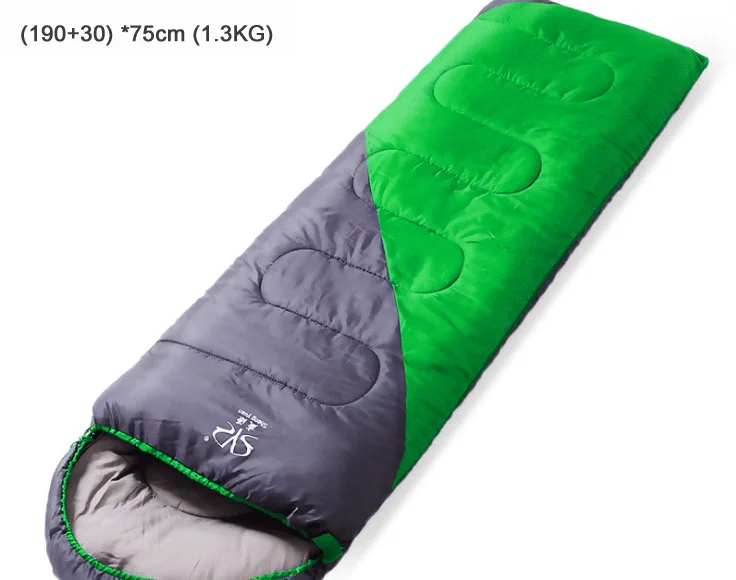 Теплый спальный мешок для кемпинга, уличный спальный мешок для взрослых,, зимний хлопковый спальный мешок для путешествий - Цвет: 1.3kg