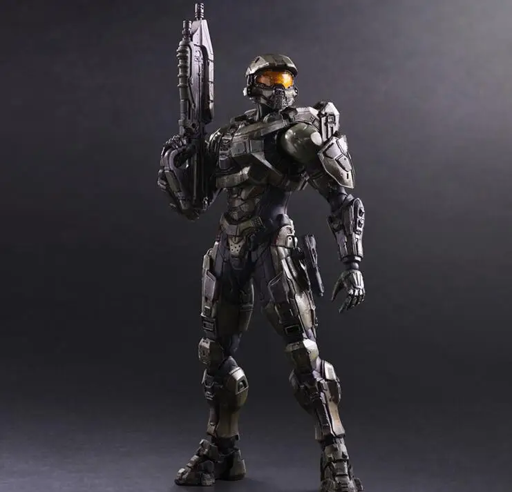 Аниме игры ПВХ фигурку Играть искусств Кай Halo 5 опекунов Master Chief Джон 117 Рисунок